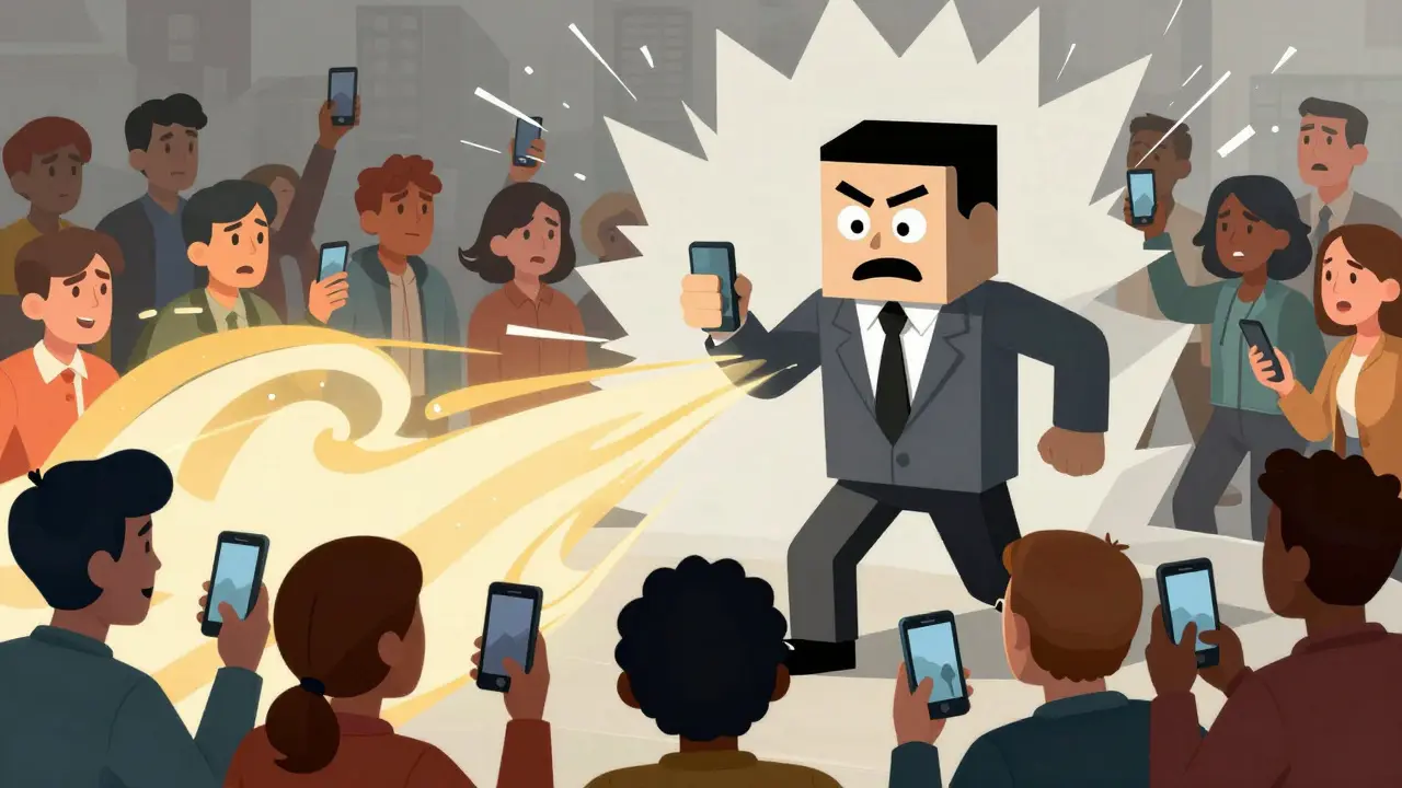 Citizens breaking through government restrictions with phones