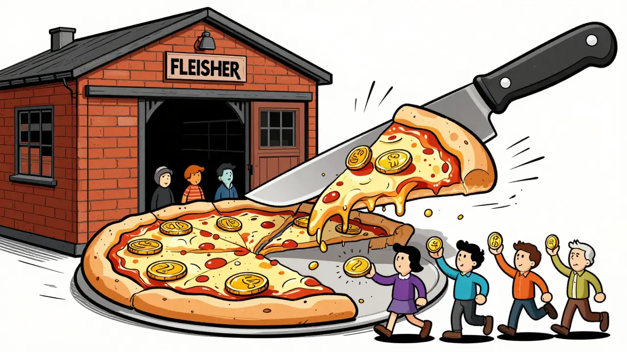 Warehouse sliced like pizza into tokens for fractional ownership