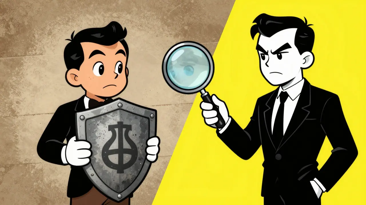 Illustration warning about confusing old and new Shield projects
