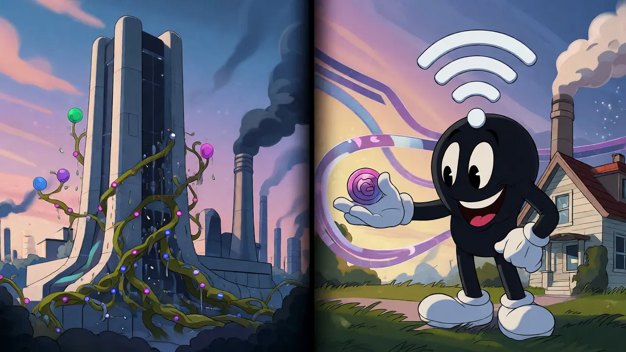Hybrid infrastructure blending traditional towers with DePIN nodes