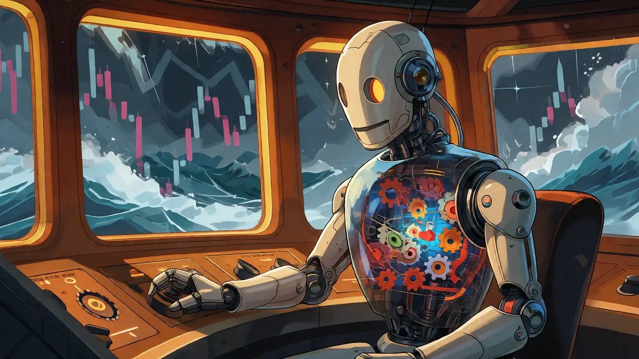 Smart contract robot managing risk amid volatile market storms